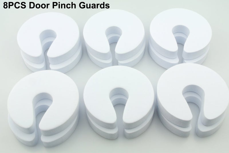 Maydahui 8 PCS Finger Pinch Guards Baby Proofing Doors Extra Soft Durable Foam Door Stopper Slamming Doors Bumper Sleek Design for Child Baby Safety Finger Protectors - Image 2